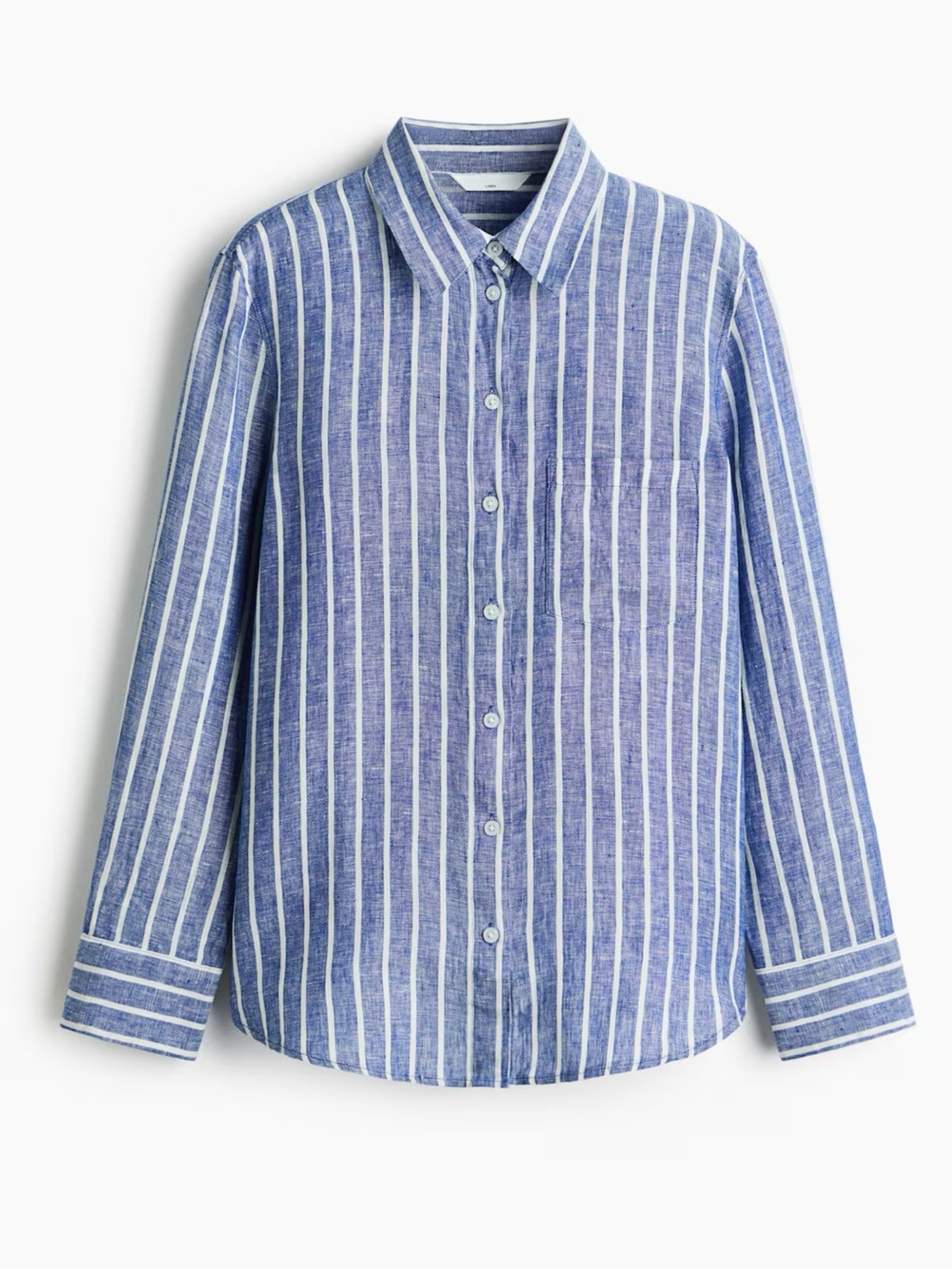 H&M 100% Linen Striped Shirt – Size L